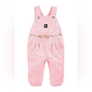 Baby B'gosh Striped Pink Overalls